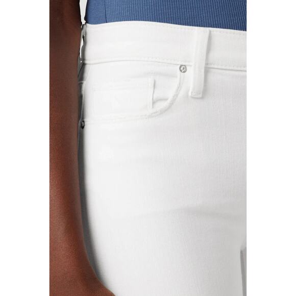 Hudson Jeans Womens 28" Nico Mid Rise Super Skinny White Denim 28x28.5 - Picture 4 of 7